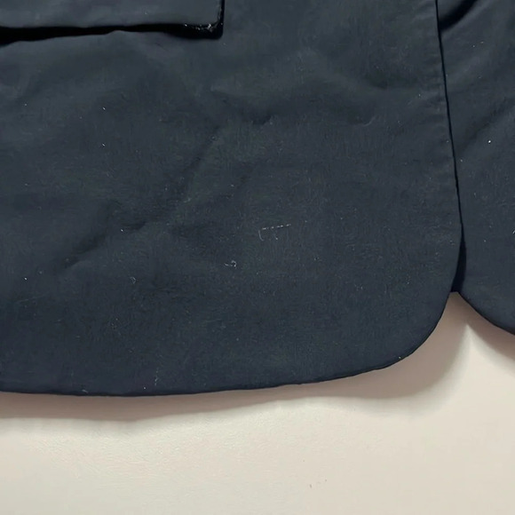 Imperfect Calvin Klein blazer size 10 navy blue blazer built in shoulder pads - Picture 3 of 8